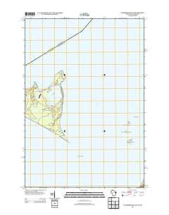 Chambers Island Wisconsin Historical topographic map, 1:24000 scale, 7.5 X 7.5 Minute, Year 2013