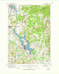 Chetek Wisconsin Historical topographic map, 1:62500 scale, 15 X 15 Minute, Year 1951