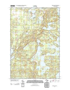 Chief Lake Wisconsin Historical topographic map, 1:24000 scale, 7.5 X 7.5 Minute, Year 2013