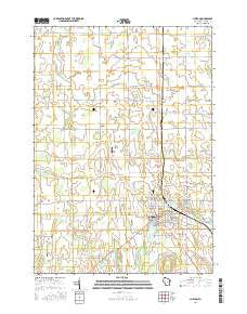Chilton Wisconsin Current topographic map, 1:24000 scale, 7.5 X 7.5 Minute, Year 2016