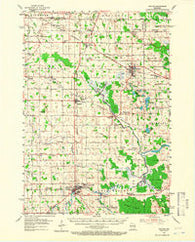 Chilton Wisconsin Historical topographic map, 1:62500 scale, 15 X 15 Minute, Year 1954