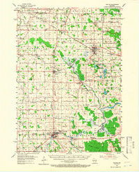 Chilton Wisconsin Historical topographic map, 1:62500 scale, 15 X 15 Minute, Year 1954