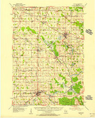 Chilton Wisconsin Historical topographic map, 1:62500 scale, 15 X 15 Minute, Year 1954