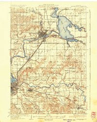 Chippewa Falls Wisconsin Historical topographic map, 1:62500 scale, 15 X 15 Minute, Year 1936