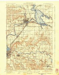 Chippewa Falls Wisconsin Historical topographic map, 1:62500 scale, 15 X 15 Minute, Year 1936