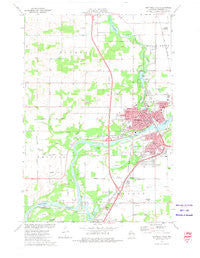 Chippewa Falls Wisconsin Historical topographic map, 1:24000 scale, 7.5 X 7.5 Minute, Year 1972