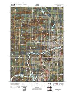 Chippewa Falls Wisconsin Historical topographic map, 1:24000 scale, 7.5 X 7.5 Minute, Year 2010