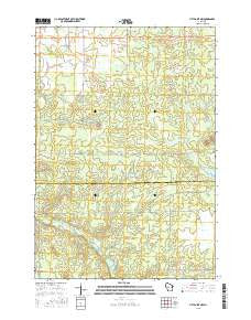 City Point NW Wisconsin Current topographic map, 1:24000 scale, 7.5 X 7.5 Minute, Year 2015