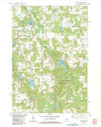 Clam Falls Wisconsin Historical topographic map, 1:24000 scale, 7.5 X 7.5 Minute, Year 1983