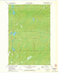 Clam Lake NE Wisconsin Historical topographic map, 1:24000 scale, 7.5 X 7.5 Minute, Year 1971