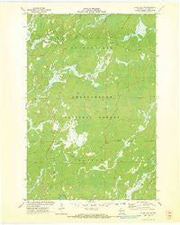 Clam Lake SE Wisconsin Historical topographic map, 1:24000 scale, 7.5 X 7.5 Minute, Year 1971