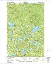 Clam Lake Wisconsin Historical topographic map, 1:24000 scale, 7.5 X 7.5 Minute, Year 1971
