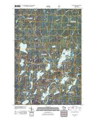 Clam Lake Wisconsin Historical topographic map, 1:24000 scale, 7.5 X 7.5 Minute, Year 2011