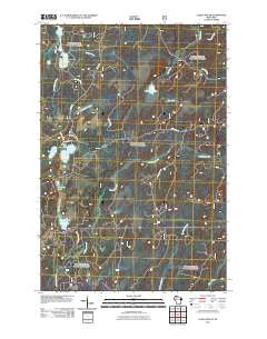 Clam Lake NE Wisconsin Historical topographic map, 1:24000 scale, 7.5 X 7.5 Minute, Year 2011