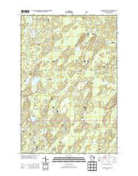 Clam Lake NE Wisconsin Historical topographic map, 1:24000 scale, 7.5 X 7.5 Minute, Year 2013