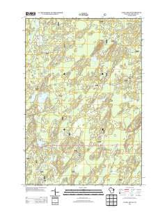 Clam Lake NE Wisconsin Historical topographic map, 1:24000 scale, 7.5 X 7.5 Minute, Year 2013