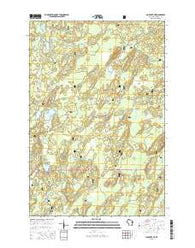 Clam Lake NE Wisconsin Current topographic map, 1:24000 scale, 7.5 X 7.5 Minute, Year 2015