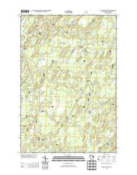 Clam Lake SE Wisconsin Historical topographic map, 1:24000 scale, 7.5 X 7.5 Minute, Year 2013