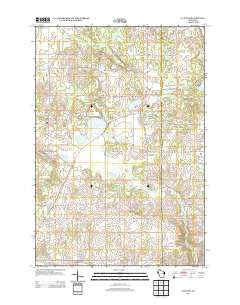 Clayton Wisconsin Historical topographic map, 1:24000 scale, 7.5 X 7.5 Minute, Year 2013
