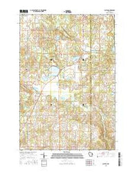 Clayton Wisconsin Current topographic map, 1:24000 scale, 7.5 X 7.5 Minute, Year 2015