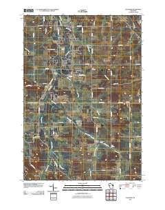 Cleghorn Wisconsin Historical topographic map, 1:24000 scale, 7.5 X 7.5 Minute, Year 2010