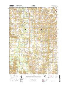 Cleghorn Wisconsin Current topographic map, 1:24000 scale, 7.5 X 7.5 Minute, Year 2015