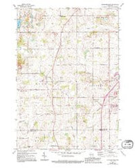 Cleveland West Wisconsin Historical topographic map, 1:24000 scale, 7.5 X 7.5 Minute, Year 1954