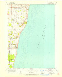 Cleveland Wisconsin Historical topographic map, 1:24000 scale, 7.5 X 7.5 Minute, Year 1954