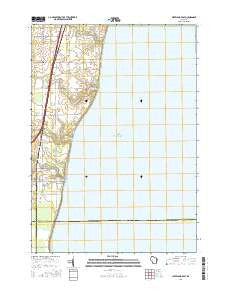Cleveland East Wisconsin Current topographic map, 1:24000 scale, 7.5 X 7.5 Minute, Year 2016