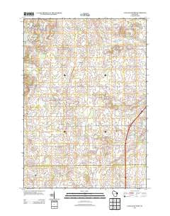 Cleveland West Wisconsin Historical topographic map, 1:24000 scale, 7.5 X 7.5 Minute, Year 2013
