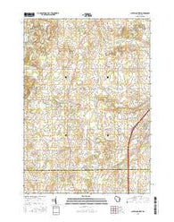 Cleveland West Wisconsin Current topographic map, 1:24000 scale, 7.5 X 7.5 Minute, Year 2016