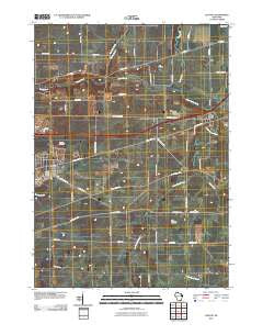 Clinton Wisconsin Historical topographic map, 1:24000 scale, 7.5 X 7.5 Minute, Year 2010