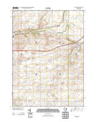 Clinton Wisconsin Historical topographic map, 1:24000 scale, 7.5 X 7.5 Minute, Year 2013