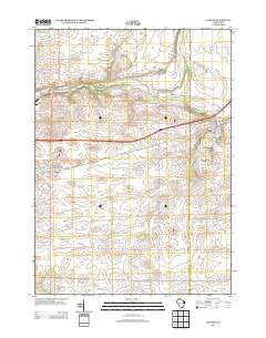 Clinton Wisconsin Historical topographic map, 1:24000 scale, 7.5 X 7.5 Minute, Year 2013