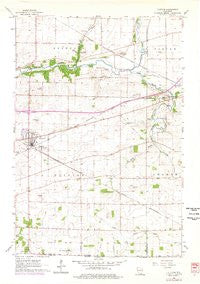 Clinton Wisconsin Historical topographic map, 1:24000 scale, 7.5 X 7.5 Minute, Year 1961