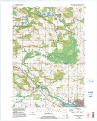 Clintonville North Wisconsin Historical topographic map, 1:24000 scale, 7.5 X 7.5 Minute, Year 1993