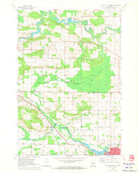 Clintonville North Wisconsin Historical topographic map, 1:24000 scale, 7.5 X 7.5 Minute, Year 1970