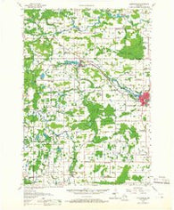 Clintonville Wisconsin Historical topographic map, 1:48000 scale, 15 X 15 Minute, Year 1955