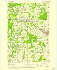 Clintonville Wisconsin Historical topographic map, 1:48000 scale, 15 X 15 Minute, Year 1955