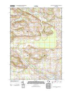 Clintonville North Wisconsin Historical topographic map, 1:24000 scale, 7.5 X 7.5 Minute, Year 2013