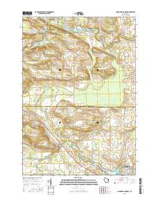 Clintonville North Wisconsin Current topographic map, 1:24000 scale, 7.5 X 7.5 Minute, Year 2016