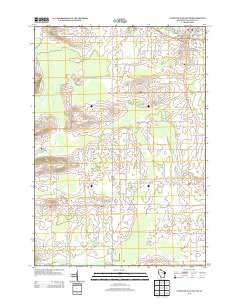 Clintonville South Wisconsin Historical topographic map, 1:24000 scale, 7.5 X 7.5 Minute, Year 2013