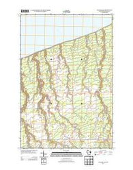 Cloverland Wisconsin Historical topographic map, 1:24000 scale, 7.5 X 7.5 Minute, Year 2013