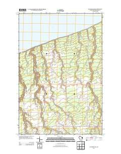 Cloverland Wisconsin Historical topographic map, 1:24000 scale, 7.5 X 7.5 Minute, Year 2013