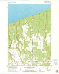 Cloverland Wisconsin Historical topographic map, 1:24000 scale, 7.5 X 7.5 Minute, Year 1961