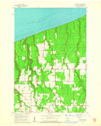 Cloverland Wisconsin Historical topographic map, 1:24000 scale, 7.5 X 7.5 Minute, Year 1961