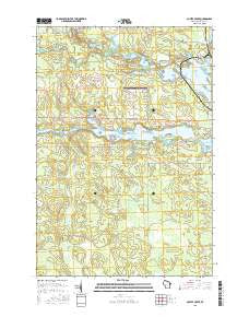Coffee Creek Wisconsin Current topographic map, 1:24000 scale, 7.5 X 7.5 Minute, Year 2015
