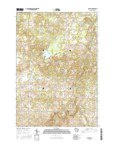 Colburn Wisconsin Current topographic map, 1:24000 scale, 7.5 X 7.5 Minute, Year 2015