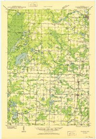 Coleman Wisconsin Historical topographic map, 1:48000 scale, 15 X 15 Minute, Year 1950