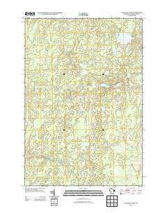 Coleman Lake Wisconsin Historical topographic map, 1:24000 scale, 7.5 X 7.5 Minute, Year 2013